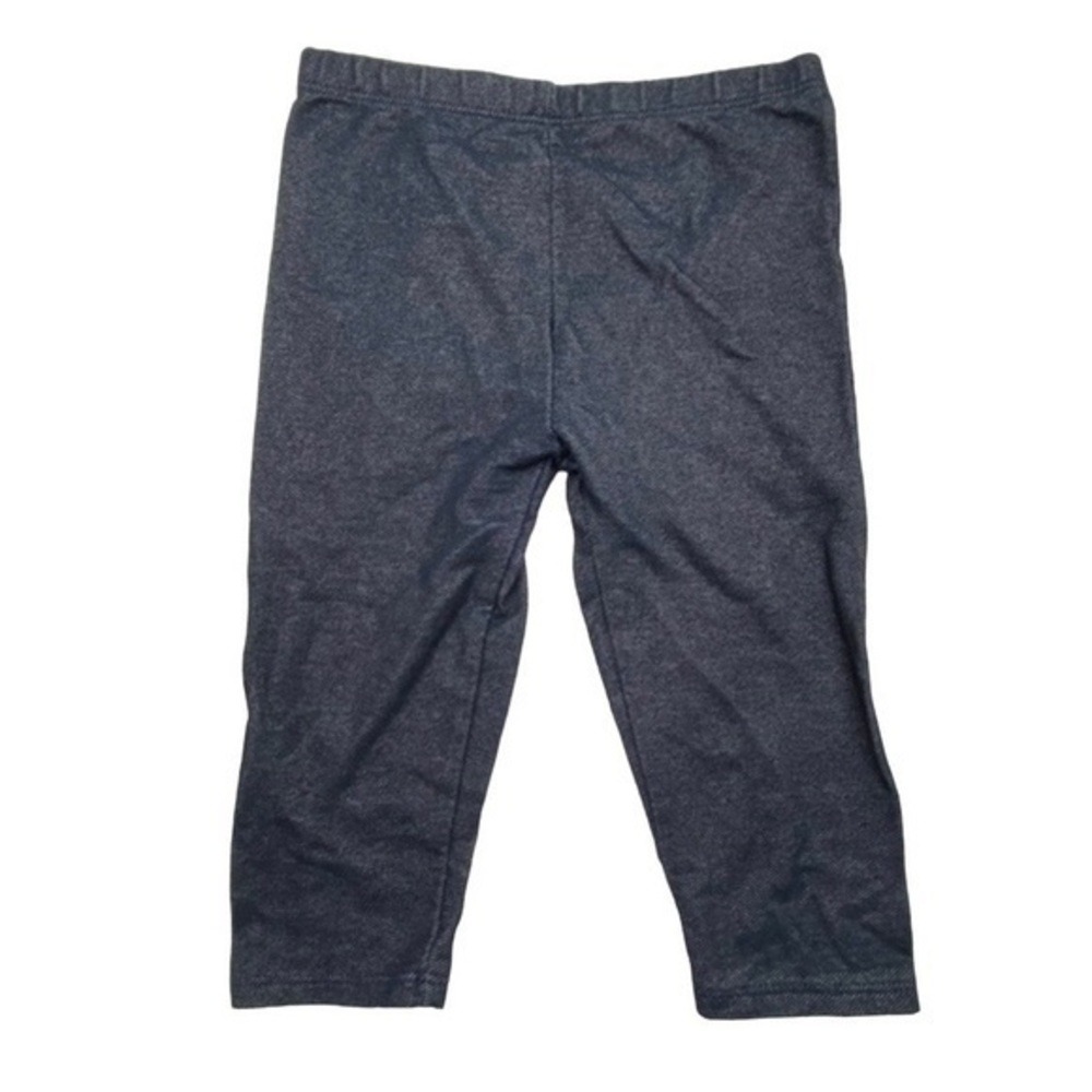 Okie Dokie Blue Faux Denim Capri Legging Pants Toddler Girls 5T Elastic Waist